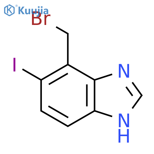4-Bromomethyl-5-iodo-1H-benzimidazole structure