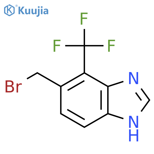 6-Bromomethyl-7-trifluoromethyl-1H-benzimidazole structure