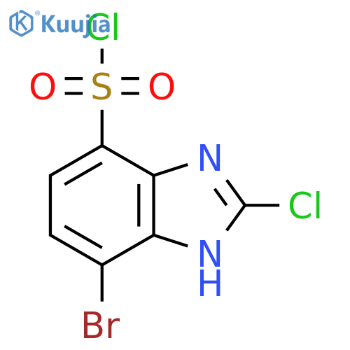 4-Bromo-2-chloro-1H-benzimidazole-7-sulfonyl chloride structure