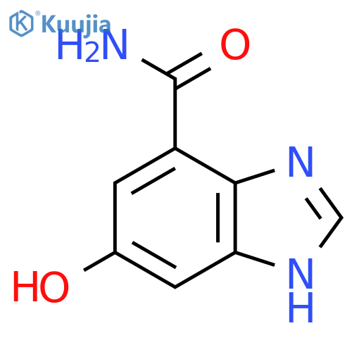 6-Hydroxy-1H-benzimidazole-4-carboxamide structure
