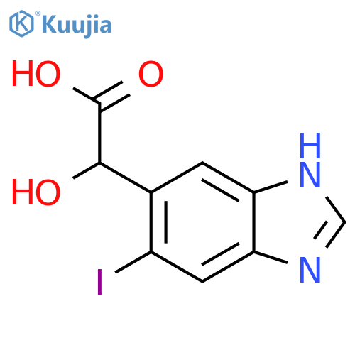 2-(6-Iodo-1H-benzo[d]imidazol-5-yl)-2-hydroxyacetic acid structure