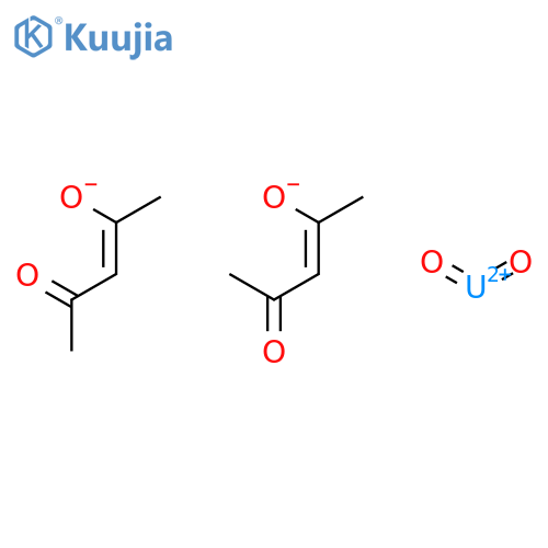 Uranium,dioxobis(2,4-pentanedionato-kO2,kO4)-, (OC-6-11)- structure