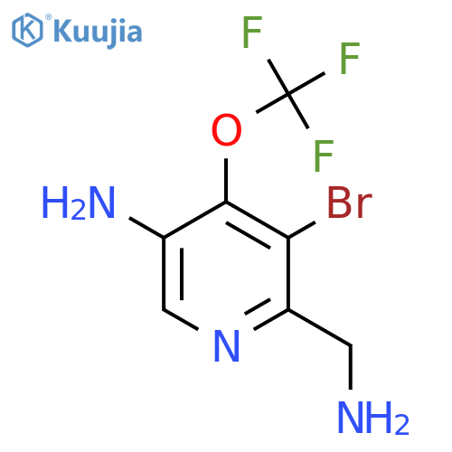 5-Amino-2-(aminomethyl)-3-bromo-4-(trifluoromethoxy)pyridine structure