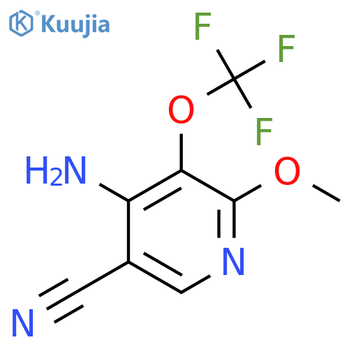 4-Amino-5-cyano-2-methoxy-3-(trifluoromethoxy)pyridine structure