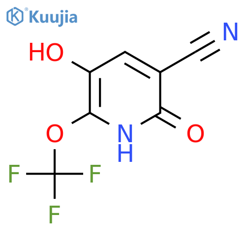 3-Cyano-2,5-dihydroxy-6-(trifluoromethoxy)pyridine structure