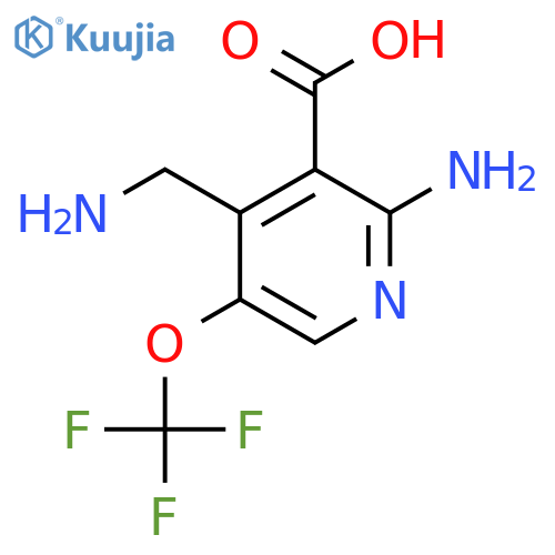 2-Amino-4-(aminomethyl)-5-(trifluoromethoxy)pyridine-3-carboxylic acid structure