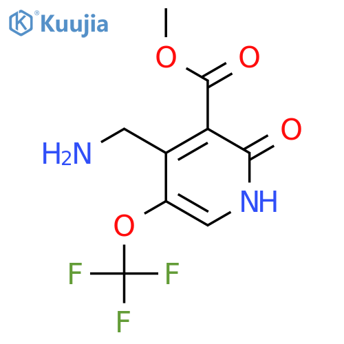 Methyl 4-(aminomethyl)-2-hydroxy-5-(trifluoromethoxy)pyridine-3-carboxylate structure