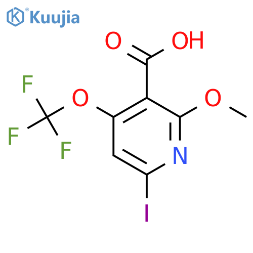 6-Iodo-2-methoxy-4-(trifluoromethoxy)pyridine-3-carboxylic acid structure