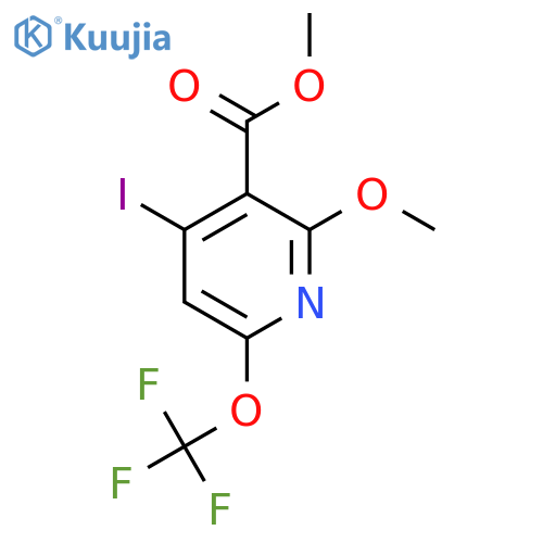 Methyl 4-iodo-2-methoxy-6-(trifluoromethoxy)pyridine-3-carboxylate structure
