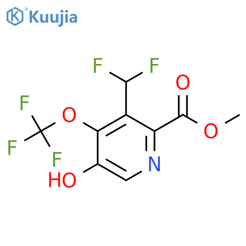 Methyl 3-(difluoromethyl)-5-hydroxy-4-(trifluoromethoxy)pyridine-2-carboxylate structure