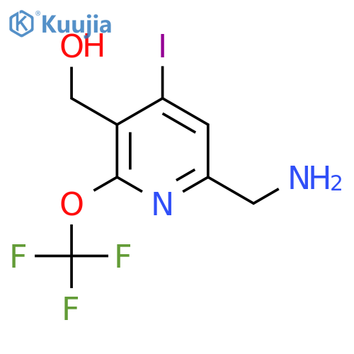 6-(Aminomethyl)-4-iodo-2-(trifluoromethoxy)pyridine-3-methanol structure