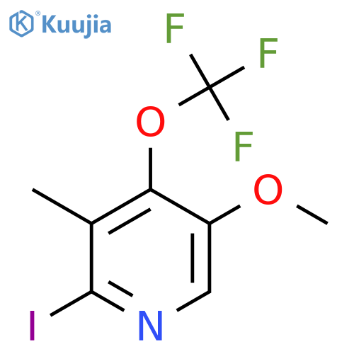 2-Iodo-5-methoxy-3-methyl-4-(trifluoromethoxy)pyridine structure