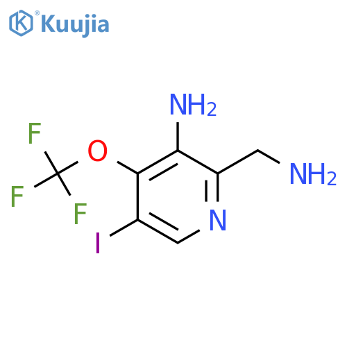 3-Amino-2-(aminomethyl)-5-iodo-4-(trifluoromethoxy)pyridine structure