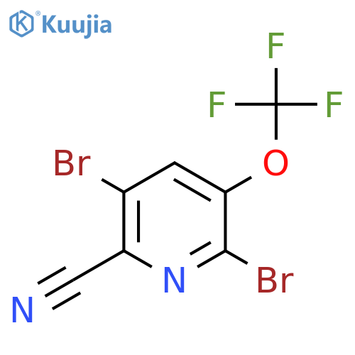 2-Cyano-3,6-dibromo-5-(trifluoromethoxy)pyridine structure