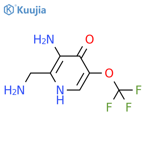 3-Amino-2-(aminomethyl)-4-hydroxy-5-(trifluoromethoxy)pyridine structure