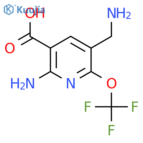 2-Amino-5-(aminomethyl)-6-(trifluoromethoxy)pyridine-3-carboxylic acid structure