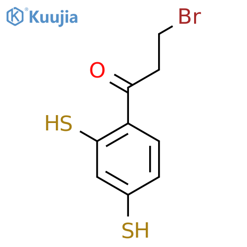 3-Bromo-1-(2,4-dimercaptophenyl)propan-1-one structure
