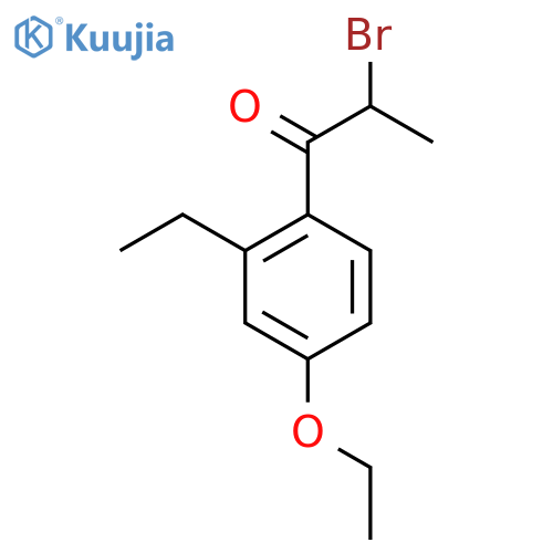 2-Bromo-1-(4-ethoxy-2-ethylphenyl)propan-1-one structure