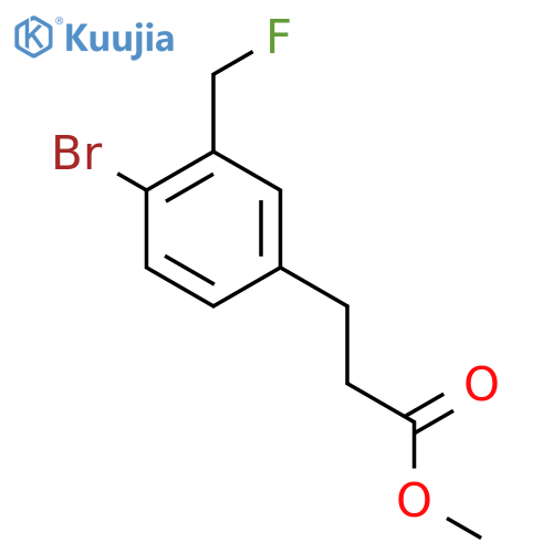 Methyl 3-(4-bromo-3-(fluoromethyl)phenyl)propanoate structure