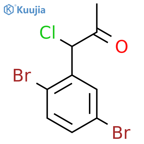 1-Chloro-1-(2,5-dibromophenyl)propan-2-one structure