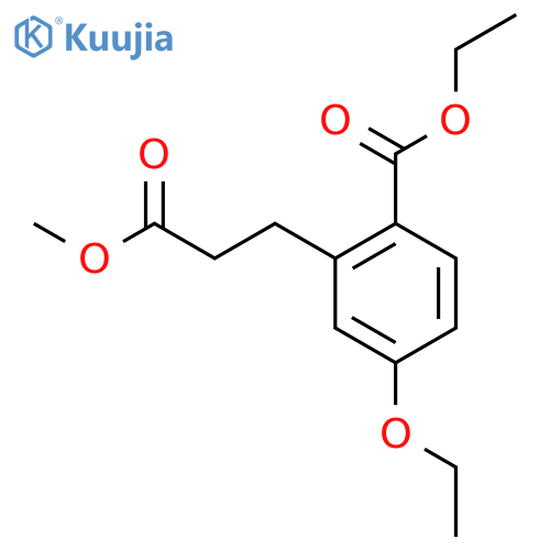 Ethyl 4-ethoxy-2-(3-methoxy-3-oxopropyl)benzoate structure