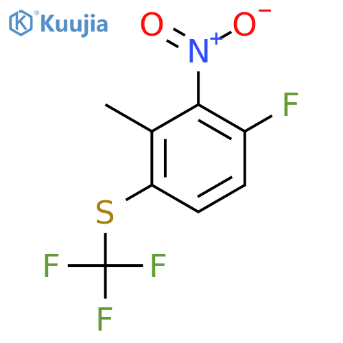 3-Fluoro-2-nitro-6-(trifluoromethylthio)toluene structure
