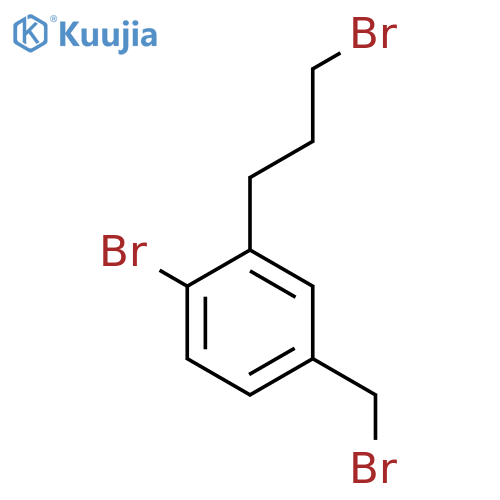 4-Bromo-3-(3-bromopropyl)benzyl bromide structure