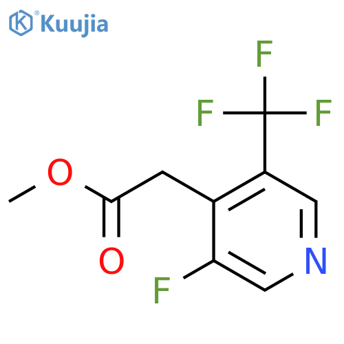 Methyl 3-fluoro-5-(trifluoromethyl)pyridine-4-acetate structure