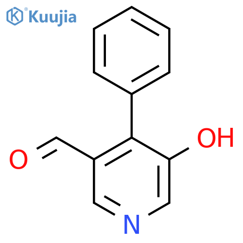 5-Hydroxy-4-phenylnicotinaldehyde structure