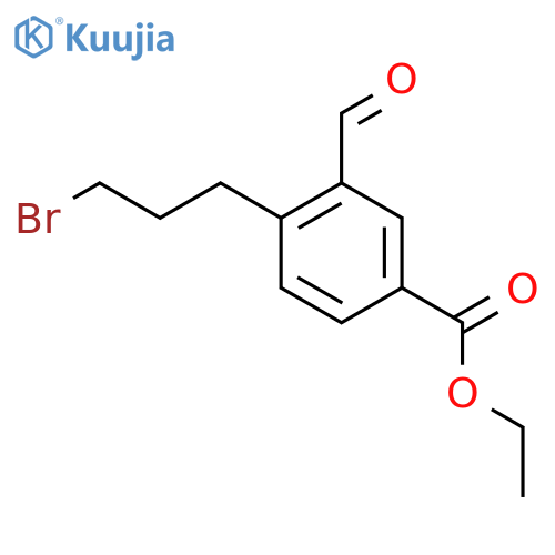 Ethyl 4-(3-bromopropyl)-3-formylbenzoate structure