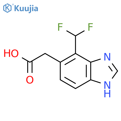 7-Difluoromethyl-1H-benzimidazole-6-acetic acid structure