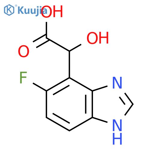 2-(6-Fluoro-1H-benzo[d]imidazol-7-yl)-2-hydroxyacetic acid structure