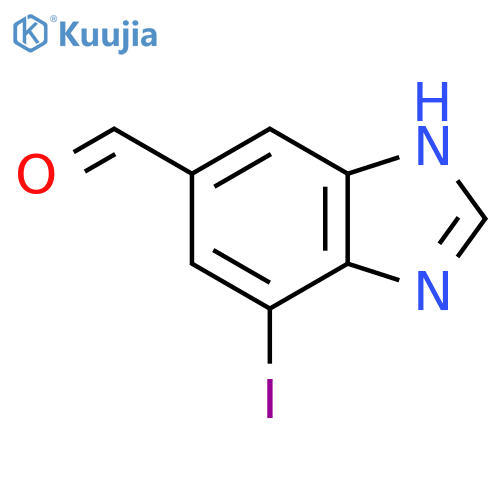 6-Formyl-4-iodo-1H-benzimidazole structure