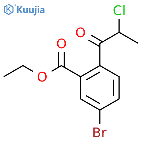 Ethyl 5-bromo-2-(2-chloropropanoyl)benzoate structure