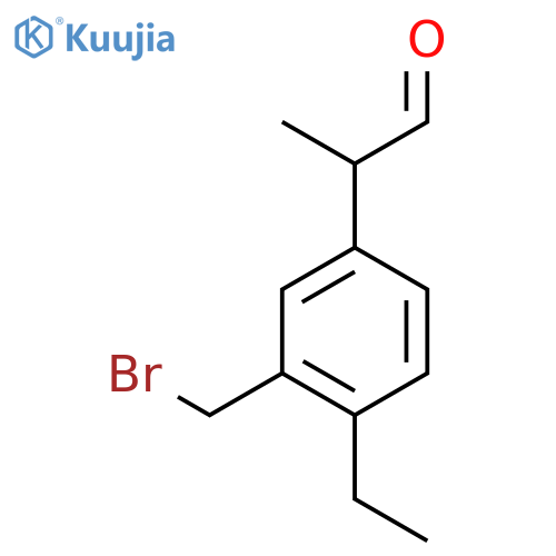 3-(Bromomethyl)-4-ethylphenylpropanal structure
