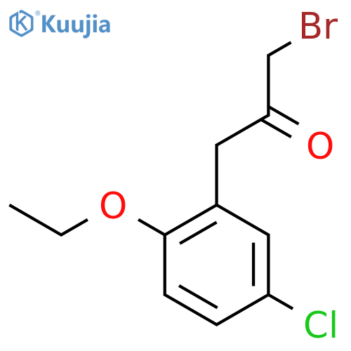 1-Bromo-3-(5-chloro-2-ethoxyphenyl)propan-2-one structure