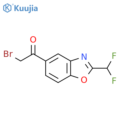 5-(2-Bromoacetyl)-2-(difluoromethyl)benzo[d]oxazole structure