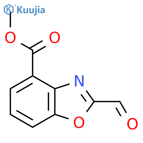 Methyl 2-formylbenzo[d]oxazole-4-carboxylate structure
