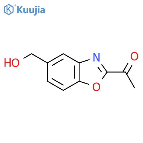 1-(5-(Hydroxymethyl)benzo[d]oxazol-2-yl)ethanone structure