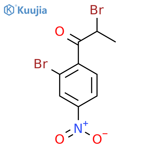 2-Bromo-1-(2-bromo-4-nitrophenyl)propan-1-one structure