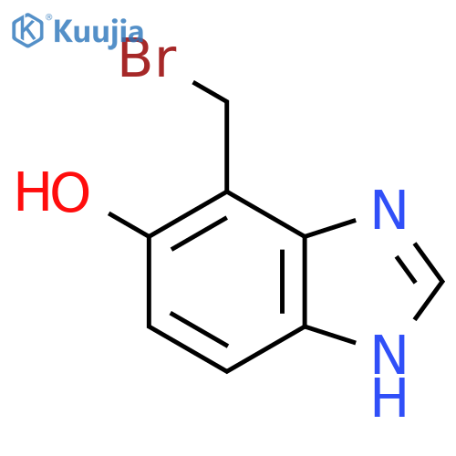 4-Bromomethyl-5-hydroxy-1H-benzimidazole structure