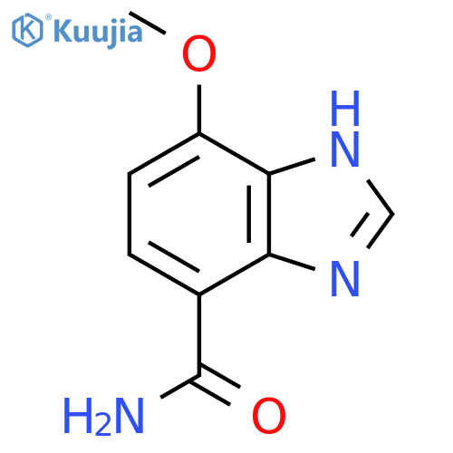 4-Methoxy-1H-benzimidazole-7-carboxamide structure