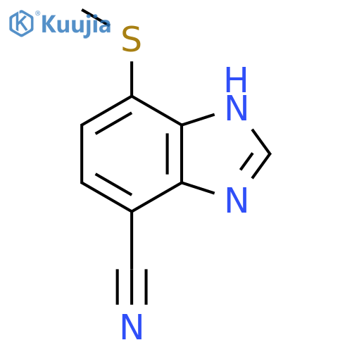7-Cyano-4-methylthio-1H-benzimidazole structure