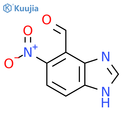 4-Formyl-5-nitro-1H-benzimidazole structure