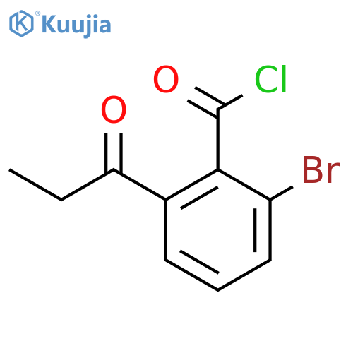 2-Bromo-6-propionylbenzoyl chloride structure