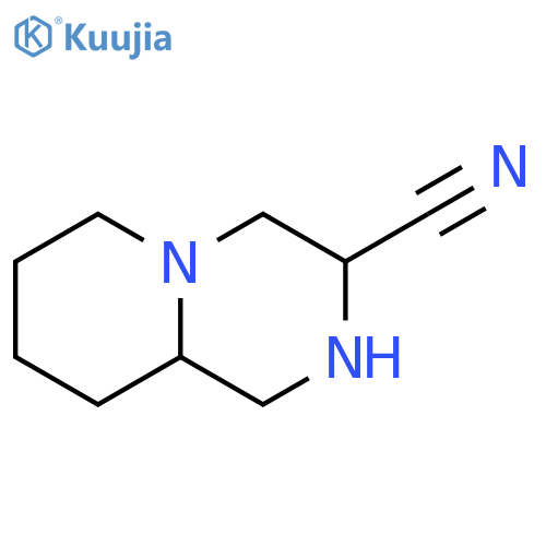 Octahydro-1H-pyrido[1,2-a]piperazine-3-carbonitrile structure