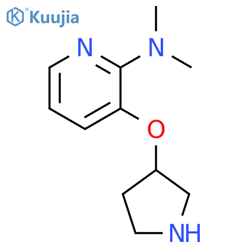 N,N-Dimethyl-3-(pyrrolidin-3-yloxy)pyridin-2-amine structure