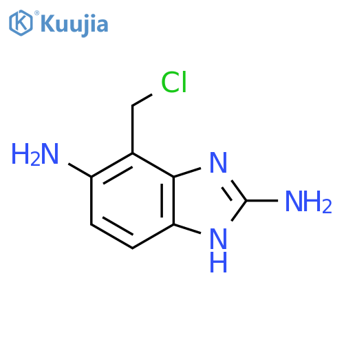 4-Chloromethyl-2,5-diamino-1H-benzimidazole structure