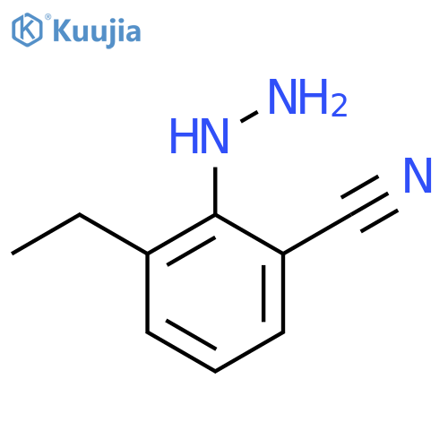 2-Cyano-6-ethylphenylhydrazine structure