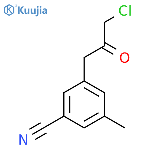 3-(3-Chloro-2-oxopropyl)-5-methylbenzonitrile structure